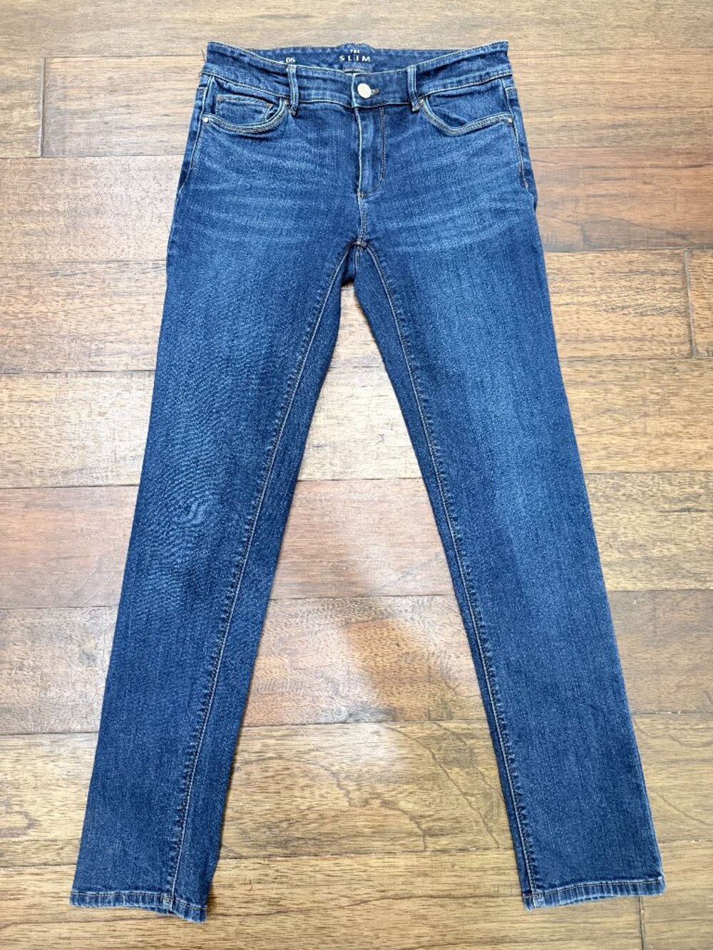 White House Black Market Slim Jeans Women’s 0S Petite Blue Stretch Denim